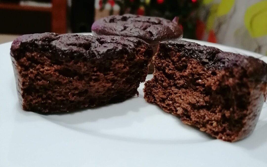 Cupcake de Chocolate e Frutos Vermelhos
