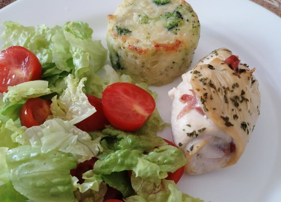 Rolinhos de Frango com Presunto